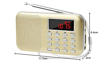 充電式AM FM ラジオ USB.ミニSDカード MP3P LEDライト !。3 Amazon.co.jp: LEFON 充電式 多機能 AM FMポケットラジオ USB